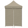 Tienda de fiesta plegable Pop-Up con 4 paredes laterales taupe 3