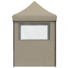 Tienda de fiesta plegable Pop-Up con 4 paredes laterales taupe 4