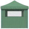 Tienda de fiesta plegable Pop-Up con 3 paredes laterales verde 4