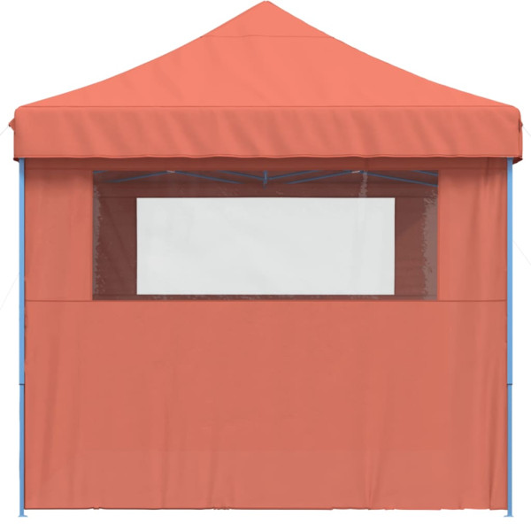 Tenda p/ festas pop-up dobrável 3 paredes laterais terracotta M 4