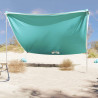 Toldo de praia com âncoras de areia 304x300 cm verde 1