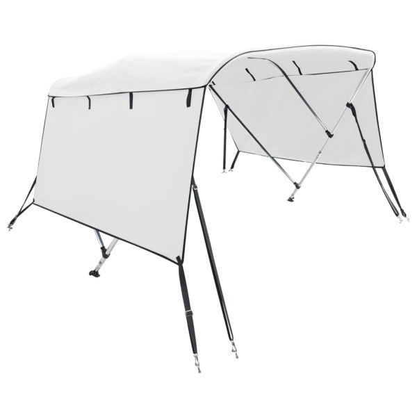 Toldo de 3 arcos Bimini c/ paredes laterais 183x(154-167)x137cm M 2