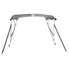 Toldo de 4 arcos Bimini c/ paredes laterais 243x(200-213)x137cm 5