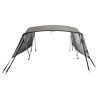 Toldo 3 arcos Bimini paredes malha laterais 183x(170-182)x137cm 4
