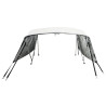 Toldo 4 arcos Bimini paredes malha laterais 243x(200-213)x137cm 4