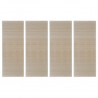 Tapetes retangulares de bambu natural 4 pcs 120x180 cm 2