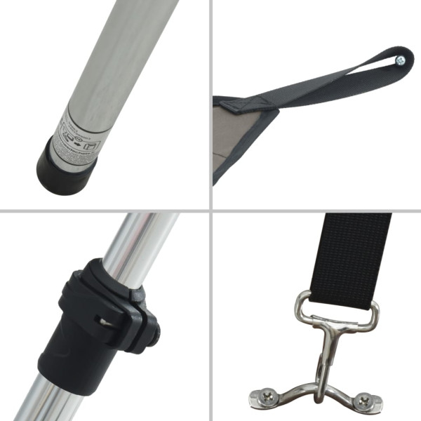 Extensão de toldo em T 170x170x(115-183) cm antracite M 5