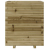 Jardinera madera de pino impregnada 60x60x72 cm 5