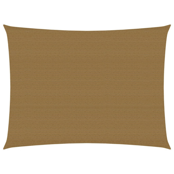 Toldo de vela HDPE gris taupe 160 g/m² 6x7 m D