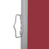 Toldo lateral retráctil para patio rojo 140x600 cm 4