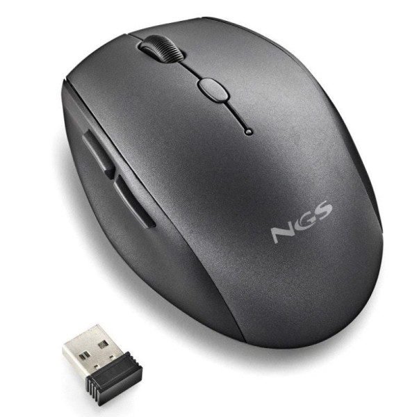 Ratón inalámbrico ngs bee black/ hasta 1600 dpi M 2