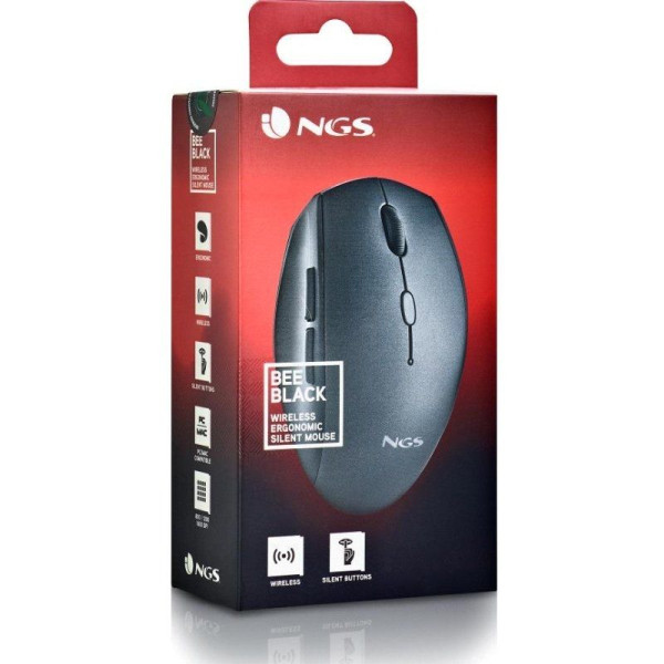 Ratón Inalámbrico NGS Bee negro M 5