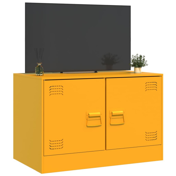 Móvel de TV 67x39x44 cm aço amarelo mostarda M 5