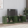 Móveis de TV 2 pcs 67x39x44 cm aço verde azeitona 1
