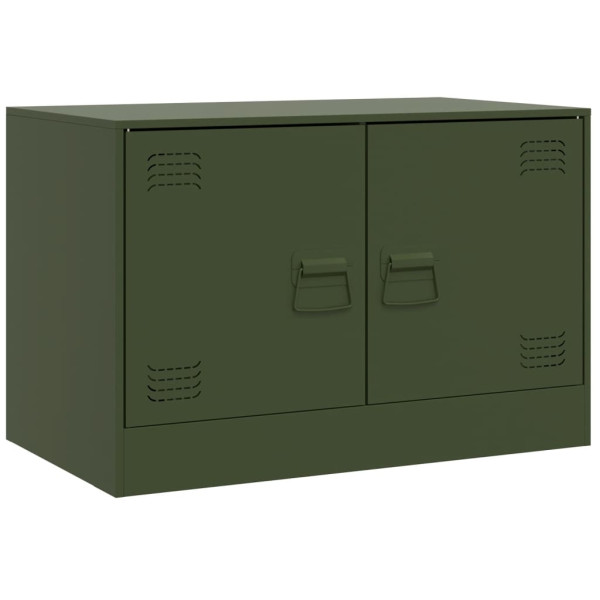 Móveis de TV 2 pcs 67x39x44 cm aço verde azeitona M 5