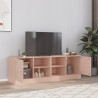 Móveis de TV 2 pcs 67x39x44 cm aço rosa 1