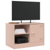 Móveis de TV 2 pcs 67x39x44 cm aço rosa 3