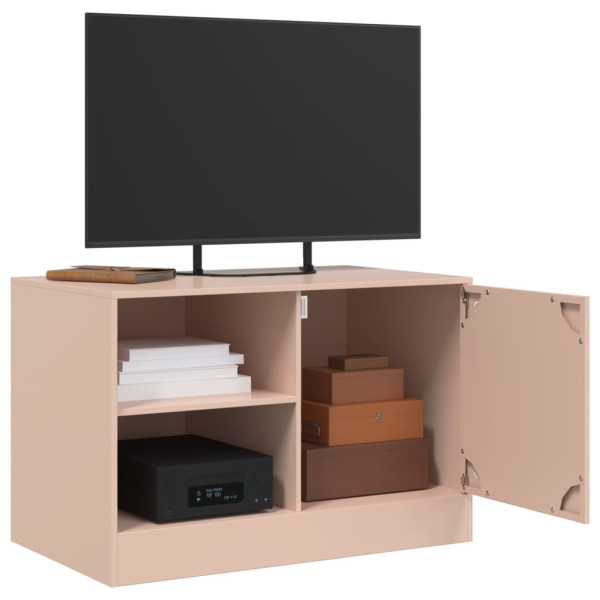 Móveis de TV 2 pcs 67x39x44 cm aço rosa M 4