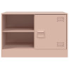 Móveis de TV 2 pcs 67x39x44 cm aço rosa 5