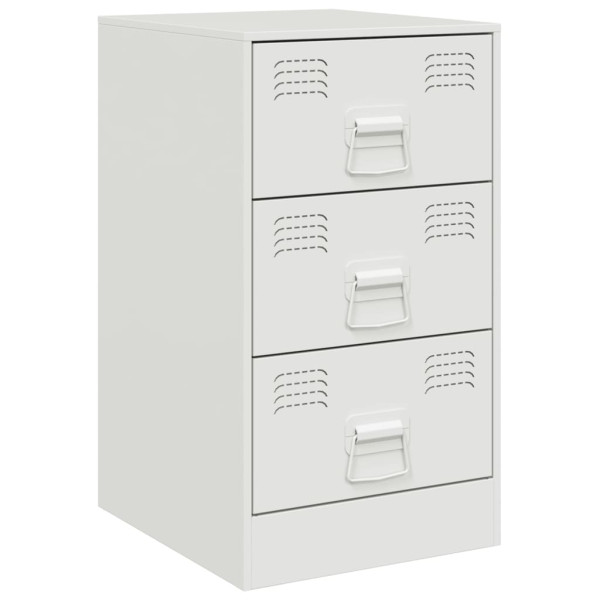 Mesa de cabeceira 34.5x39x62 cm aço branco M 2
