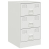 Mesa de cabeceira 34.5x39x62 cm aço branco 2