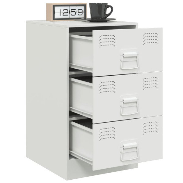 Mesa de cabeceira 34.5x39x62 cm aço branco M 5