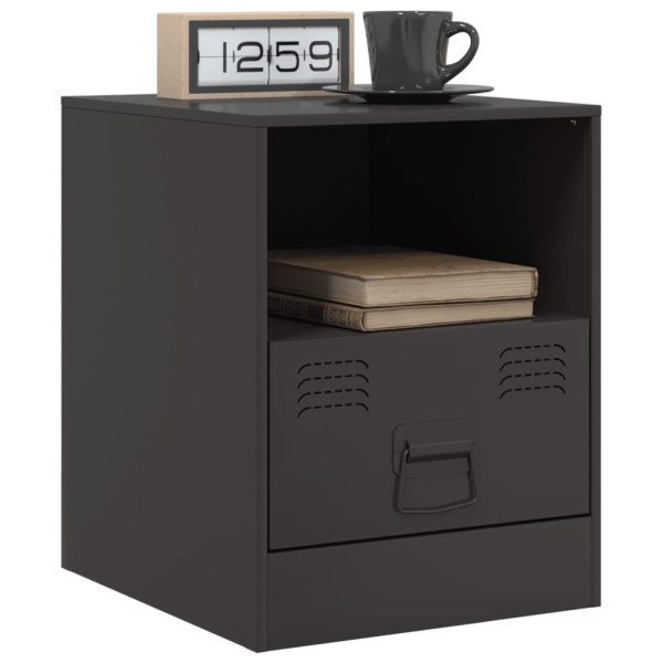 Mesa de cabeceira 34.5x39x44 cm aço preto M 4