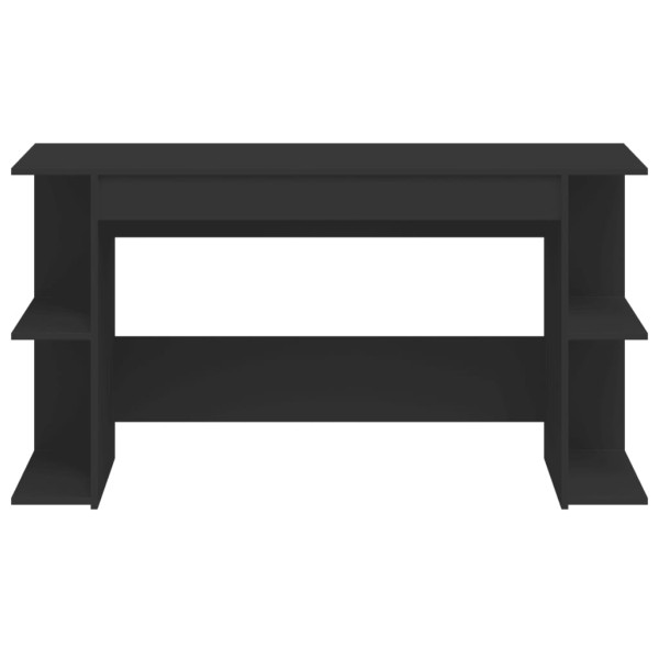 Escritorio madera de ingeniería negro 140x50x75 cm M 4