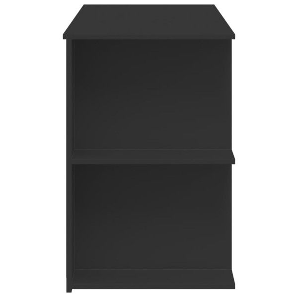 Escritorio madera de ingeniería negro 140x50x75 cm M 5