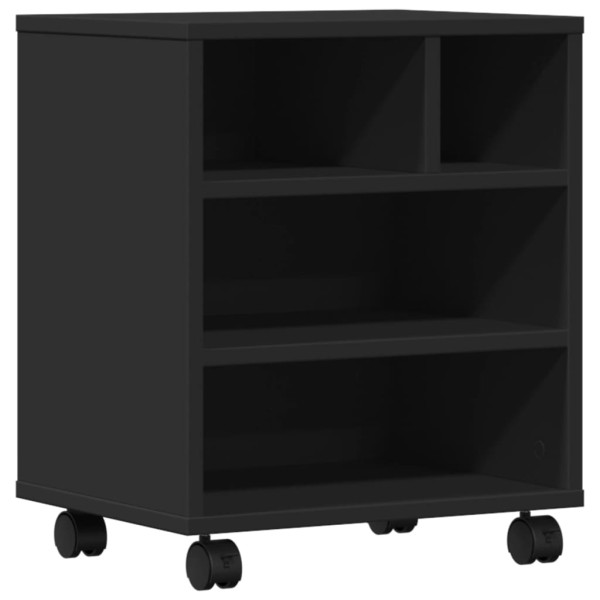 Soporte para impresora con ruedas negro 41x32x48 cm M 2