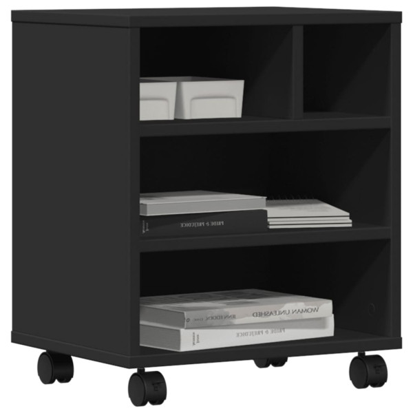 Suporte para impressora com rodas 41x32x48 cm preto M 4