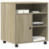 Suporte para impressora com rodas 60x50x67 cm carvalho sonoma 4