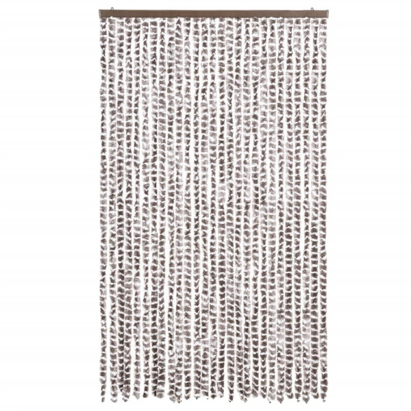 Cortina anti-insetos 118x220 cm chenille cinza acastanh./branco M 3