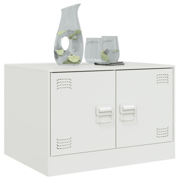Mesa de centro 67x50x44 cm aço branco M 4