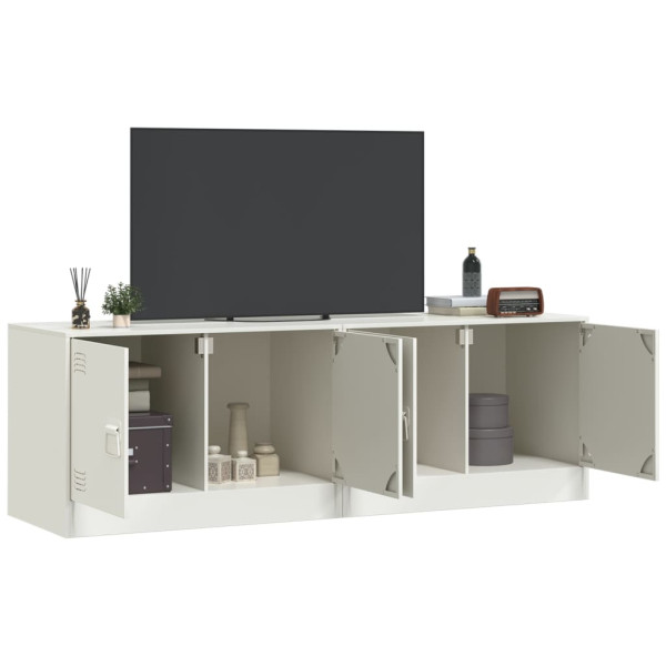 Móveis de TV 2 pcs 67x39x44 cm aço branco M 3