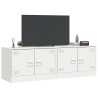Muebles para TV 2 unidades acero blanco 67x39x44 cm 4