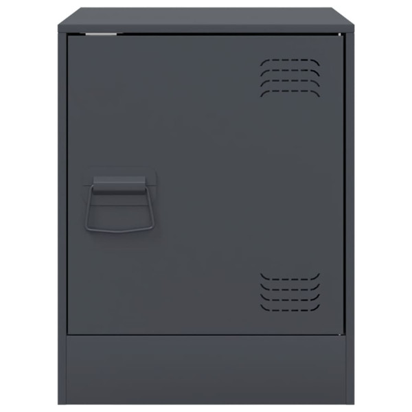 Mesitas de noche 2 unidades gris antracita 34.5x39x44 cm M 5