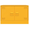 Muebles para TV 2 unidades acero amarillo mostaza 67x39x44 cm 5