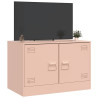 Mueble para TV de acero rosa 67x39x44 cm 4