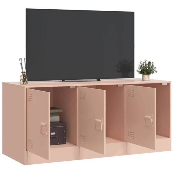 Móvel de TV 99x39x44 aço rosa M 4