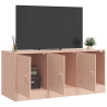 Mueble para TV de acero rosa 99x39x44 cm 4