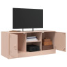 Mueble para TV de acero rosa 99x39x44 cm 5