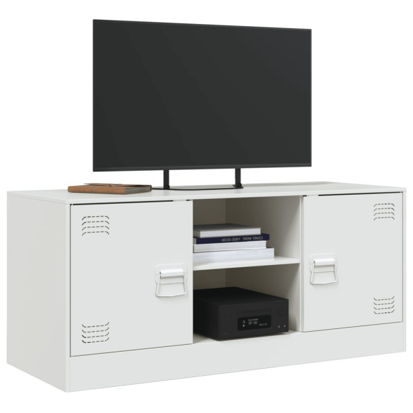 Móvel de TV 99x39x44 cm aço branco M 4