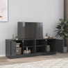 Muebles para TV 2 unidades acero negro 67x39x44 cm 1
