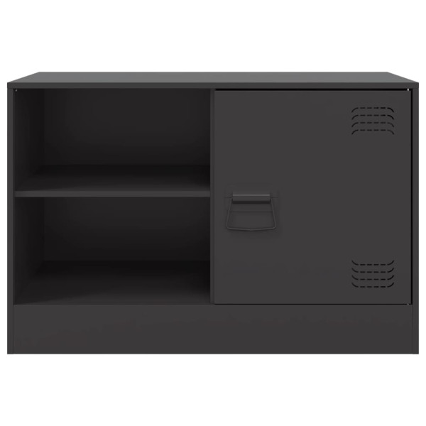 Muebles para TV 2 unidades acero negro 67x39x44 cm M 5
