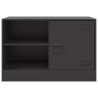 Móveis de TV 2 pcs 67x39x44 cm aço preto 5