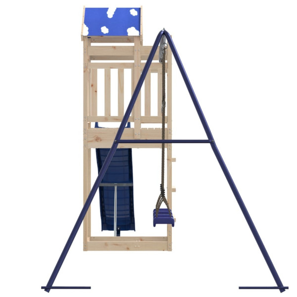 Parque infantil de exterior de madera maciza de pino M 5