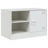 Mueble para TV de acero blanco 67x39x44 cm 2