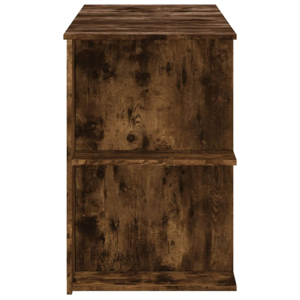 Escritorio madera de ingeniería roble ahumado 140x50x75 cm M 5