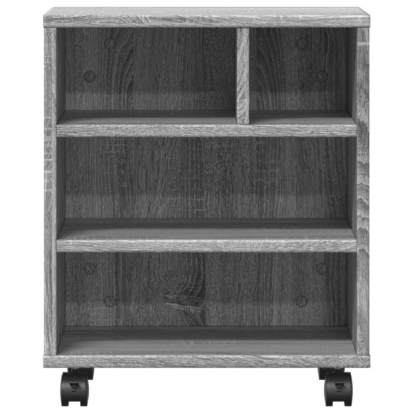 Soporte para impresora con ruedas gris Sonoma 41x32x48 cm M 5